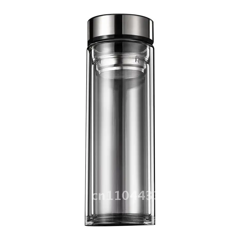 

Large capacity 1000ml double-layer glass high temperature resistant explosion-proof outdoor water cup men's transparent tea cup