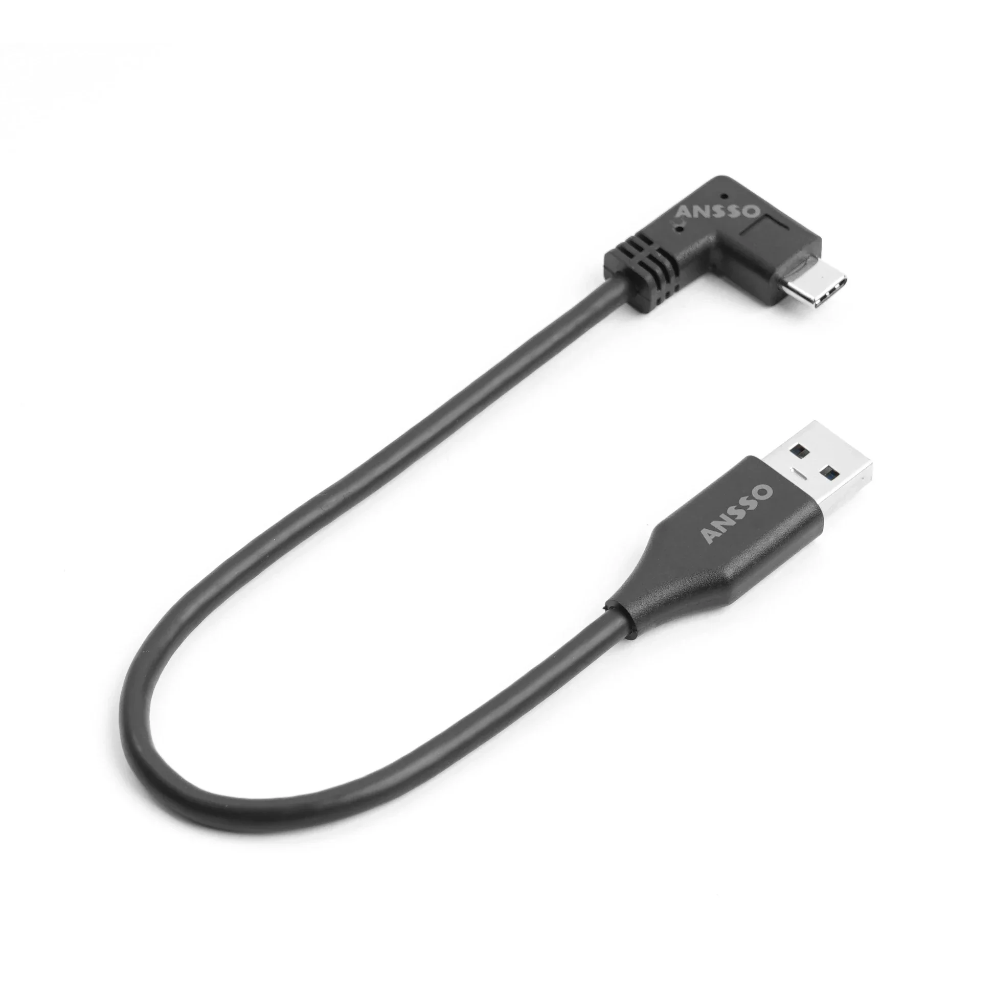 كابل بيانات Ansso Type-C SSD BMPCC Z CAM E2 T5 T7 كوع القرص الصلب