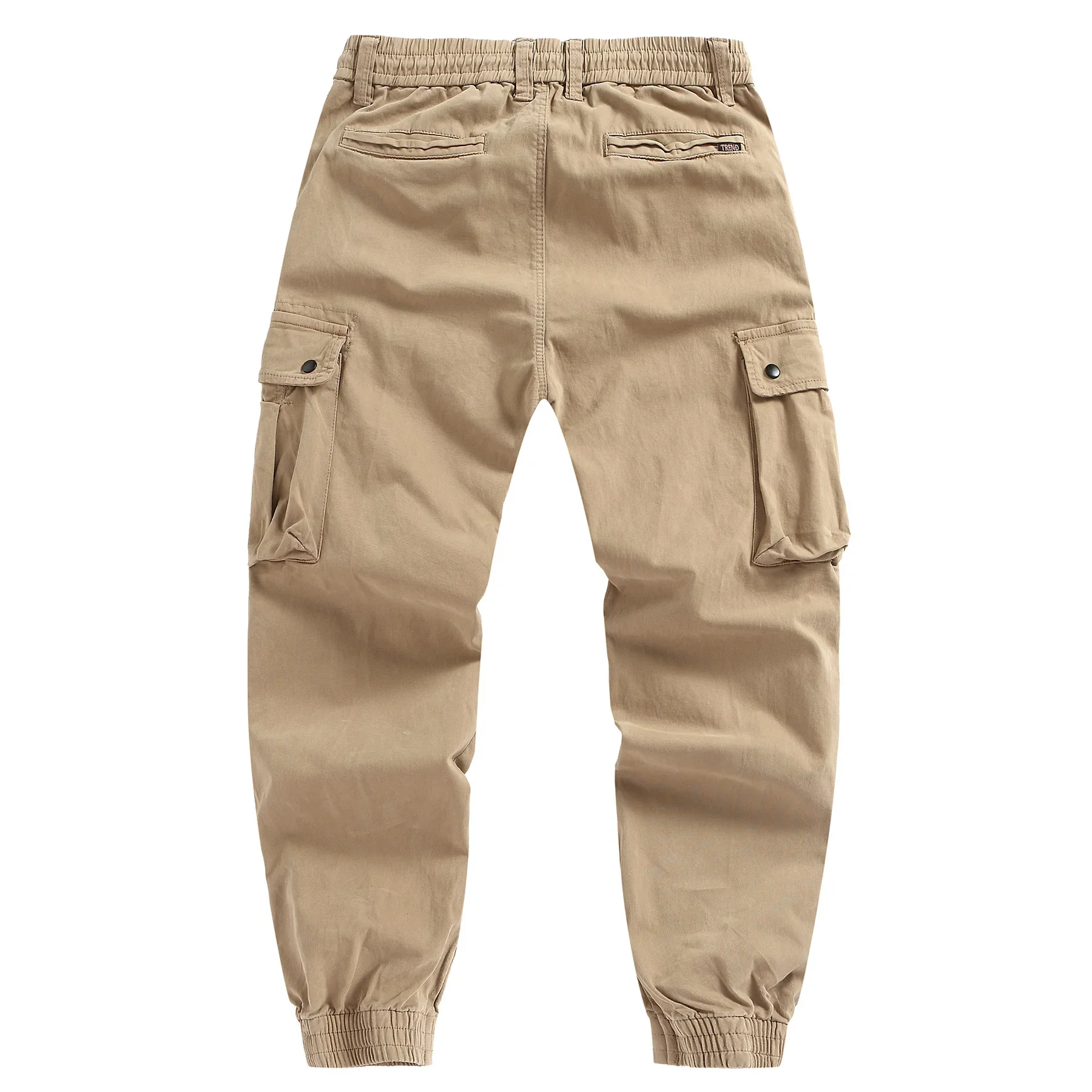 New Men's Safari Style Multi-Pockets Casual Pants Solid Color Fashion Streetwear Full Length Trousers Men Breathable Sports Pant