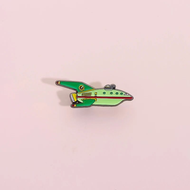 Cartoon Comedy Comics Animated Films Enamel Pins The Story Of Adventure Life In The Future World Brooch Lapel Badges Friendship