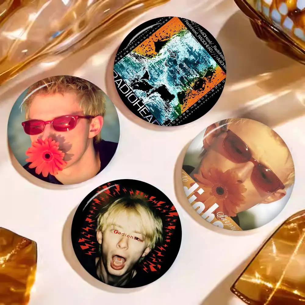 R-Radiohead Melancholic-Atmospheric New  Brooches Soft Button Pin Funny Silly Gnarpy on A Skateboard Meme Badge Collection Gifts