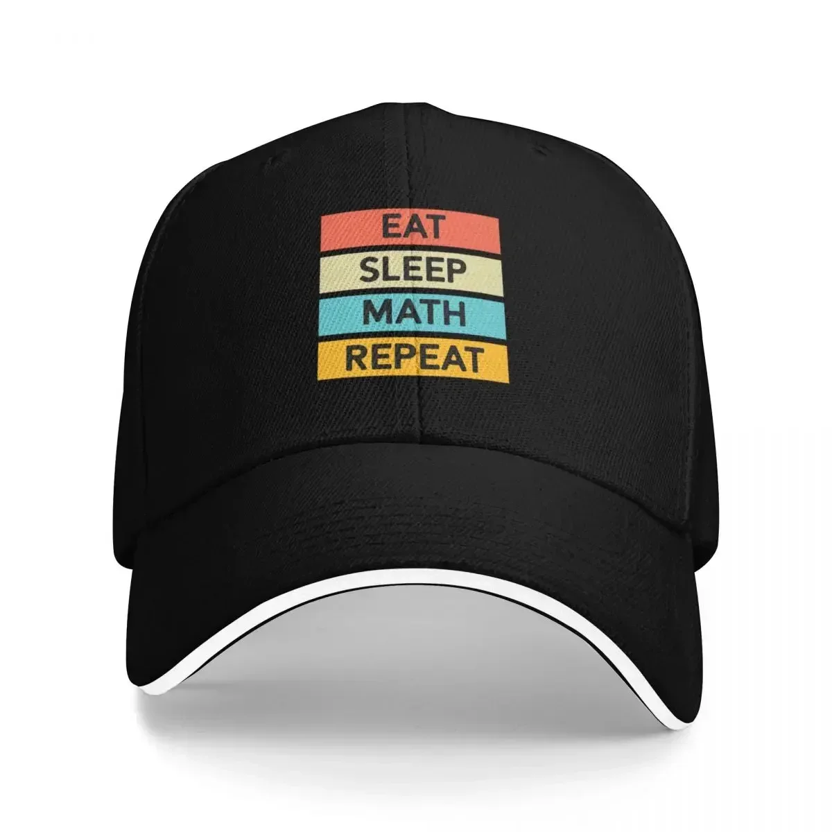 2026 New Eat sleep Math repeat Baseball Cap Visor Fishing cap Women Beach Fashion Men's