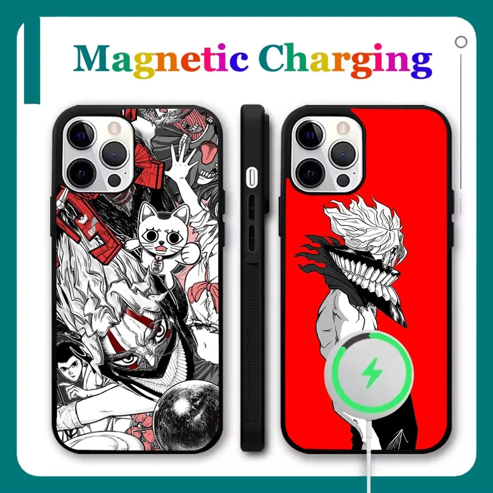 

D-DandadanS Okarun Phone Case For iPhone 16,15,14,13,12,11,Pro,Max,Plus,Mini,SE New Magsafe Magnetic Wireless Charging