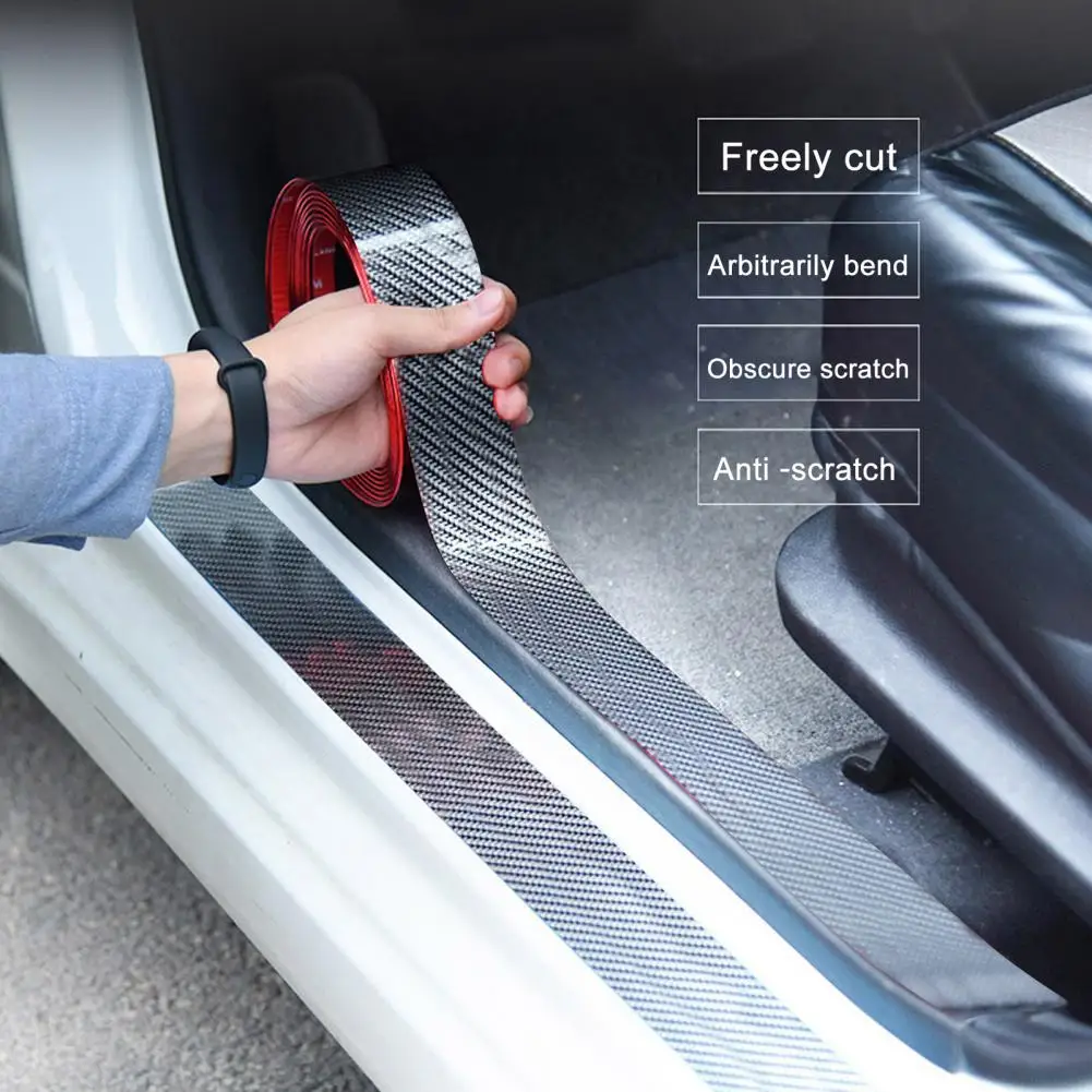 

Wrap Vinyl Car Door Sill Guard Premium Carbon Fiber Car Door Edge Guards Automotive Protection Anti-collision for Auto