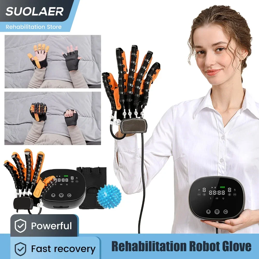 

Finger Rehabilitation Gloves Stroke Recovery Robot Glove Hemiplegia Cerebral Infarction Training Device Hand Trainer & Protector