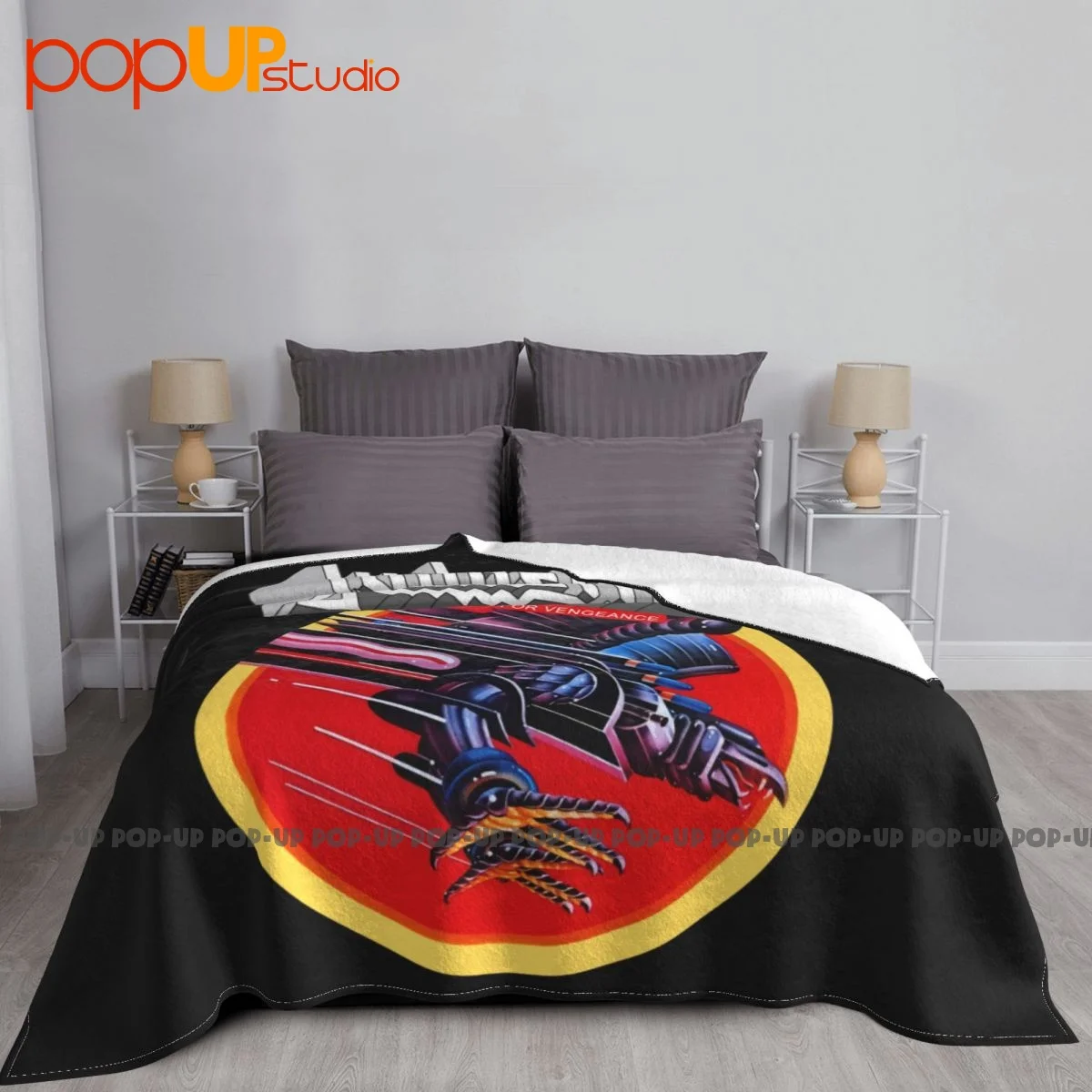 Judas Priest Screaming For Vengeance Blanket Raschel Super Warm Sofa Dedicated