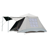 Double-Layer Waterproof Camping Tent Two Door Portable Automatic Setup Tent for Camping Hiking