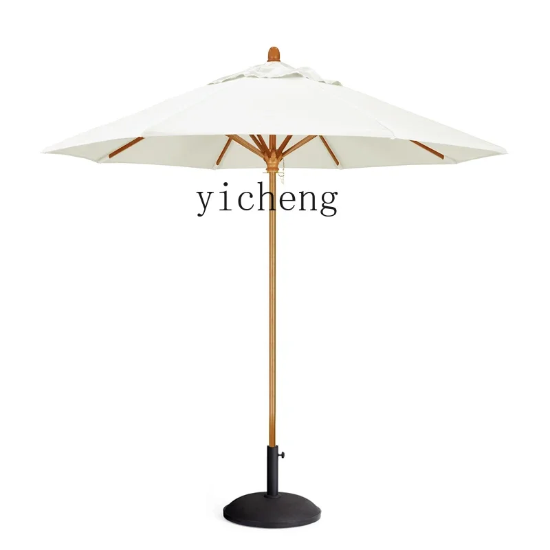 YFY parasol doublelayer wavy edge striped color prop central umbrella beach outdoor