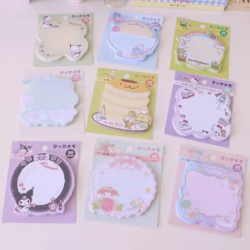 40-ピース-ロットかわいいけろっぴメロディシナモロールメモパッドサンリオポチャッコ文具ラベルメモ帳プランナーステッカーポスト学用品