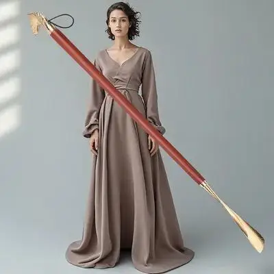 

Long Handle Wooden Shoe Horn for Elderly Smooth Edges Easy Shoe Wearing Tool Portable Household Travel Shoehorn Comfort Grip