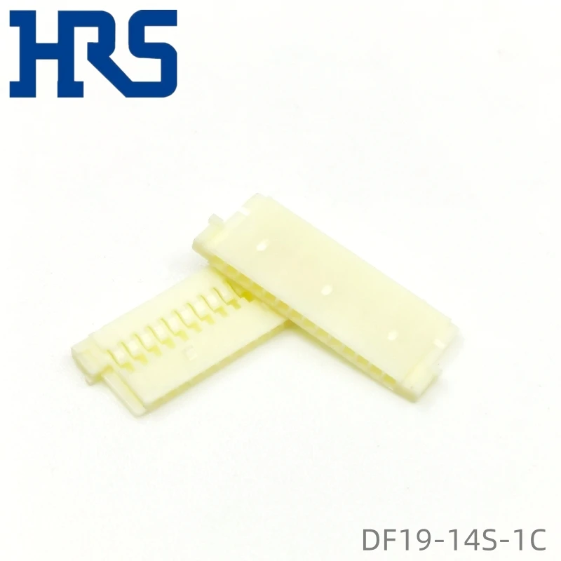 DF19-14S-1C HRS الملعب 1 مم 14P صف واحد من موصلات الأسلاك إلى الأسلاك البيج