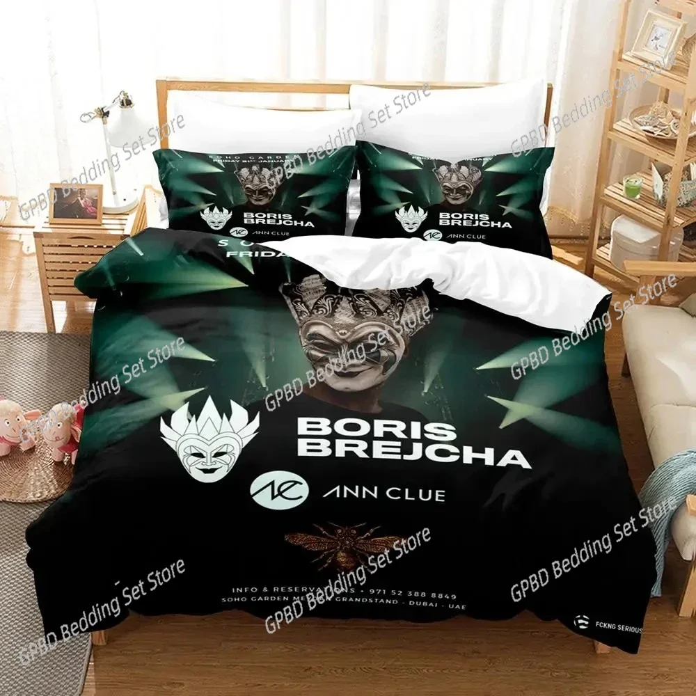 2024 BORIS BREJCHA Boys Bedroom Quilt Cover Single Double Full Queen King Size Air Conditioning Printed Duvet Cover Bedding Set