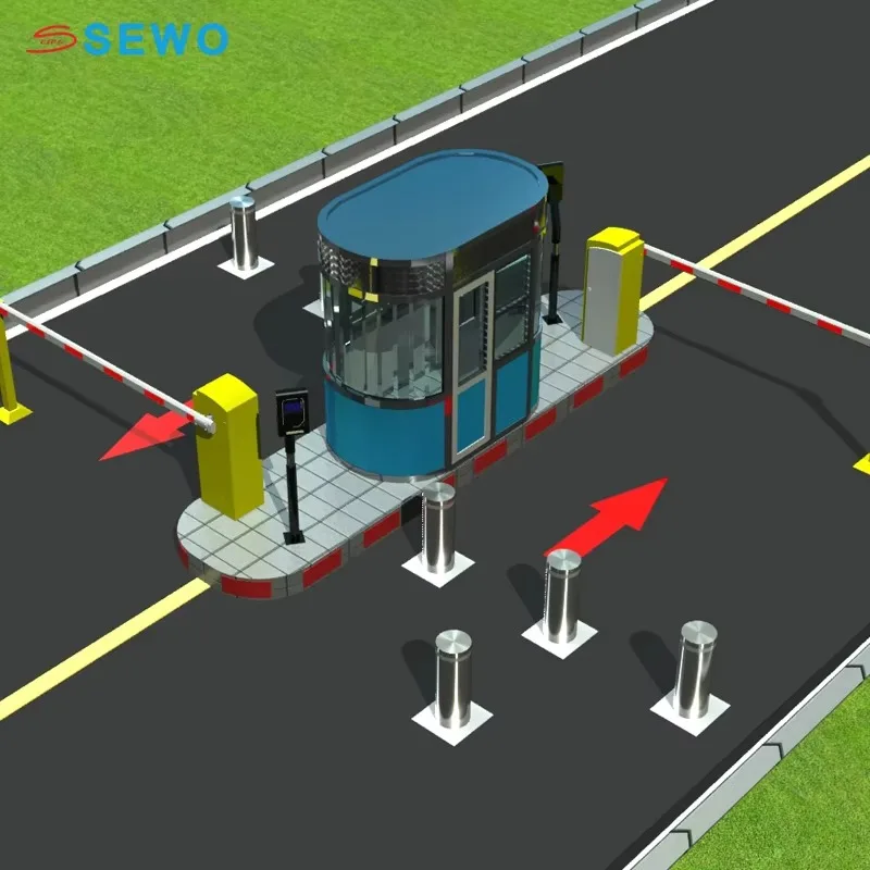Telescopic Traffic Barriers Retractable Rising Hydraulic Bollard for Vehicle Access Control Management Bollards Automatic