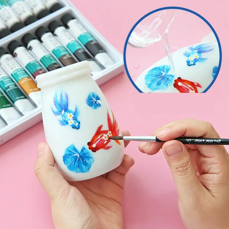 Winsor Newton Kunstenaar Acrylverf Set Professionele Acryl Pigmenten 12/18/24 Kleuren Handgeschilderde Muurschildering Textielverf