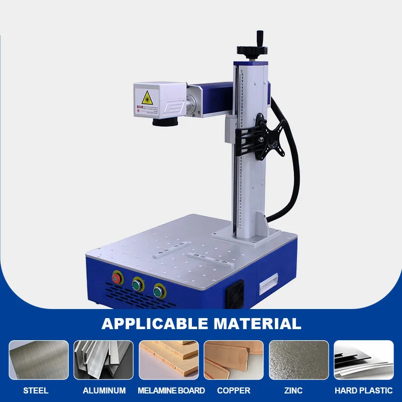 Draagbare 20 w 30 w 50 w 100 w Jpt Raycus Mopa M7 Graveur Roterende Fiber Laser Graveren Markering Machine