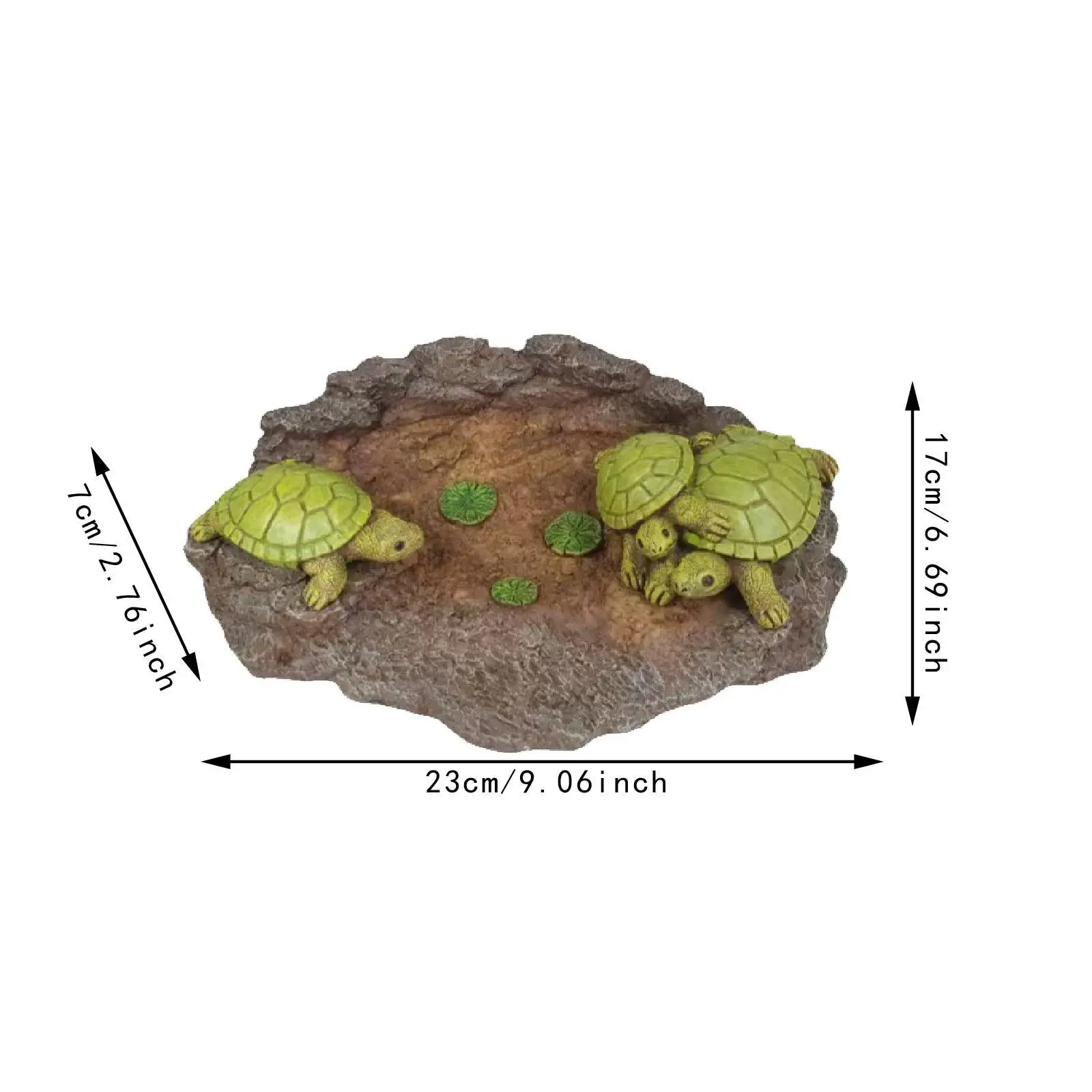 Turtle Splash Block Decorative Tortoise Statue Figurine Gutter Downspout