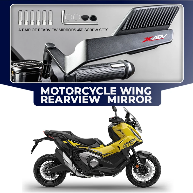 

Motorcycle Wide View Convex Mirrors Anti Glare Alloy Wind Wing For HONDA X ADV X-ADV XADV 750 XADV750 Accessories Rear view