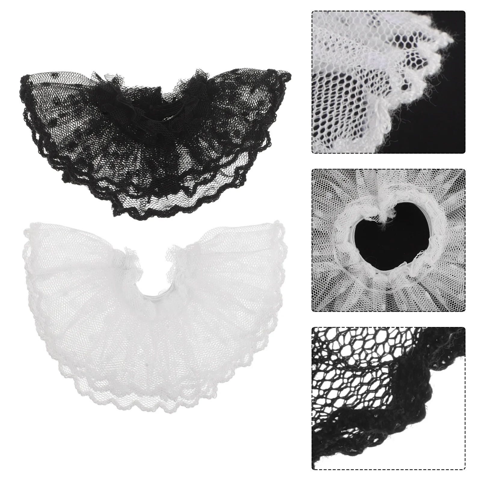 

2Pcs Lace Tulle Skirt for Handmade Elegant Clothes Creative DIY Pretend Play Dress Up Parent Child Bonding Accessories