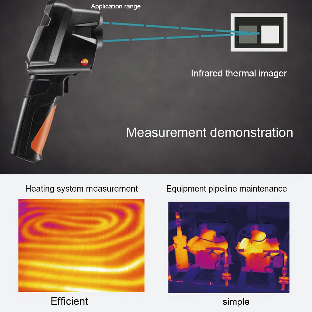 Germany Testo 865 Professional Thermal Imager High Senstive Thermal Imager High Resolution LCD Screen Infrared Thermal Camera