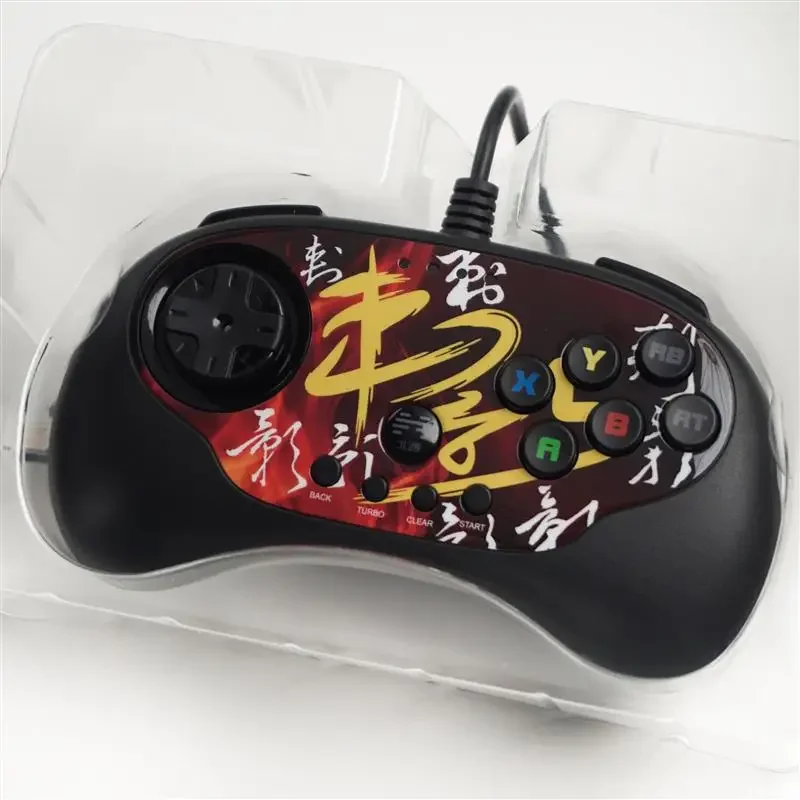 القتال Gamepad BTP-C3 USB السلكية التحكم في الألعاب ممر عصا التحكم لتلفزيون أندرويد جهاز كمبيوتر شخصي ل PS3