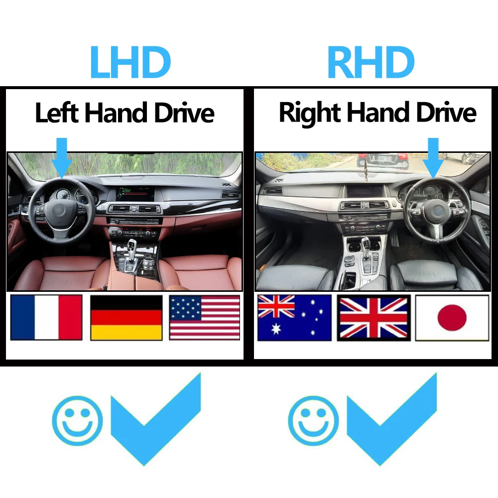LHD RHD Interior Door Window Lift Adjust Switch Button Cover Trim For BMW 5 Series F10 F11 F18 520i 523i 525i 528i 535i