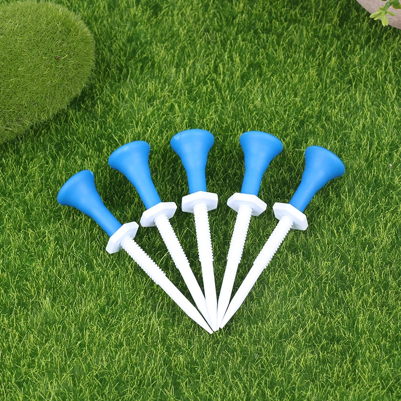 5Pcs/Box Golf Tee Golf Outdoor Training Ball Stand Golf Plastic Scale Ball Tee Down Golf Ball Holder Golf Accessories