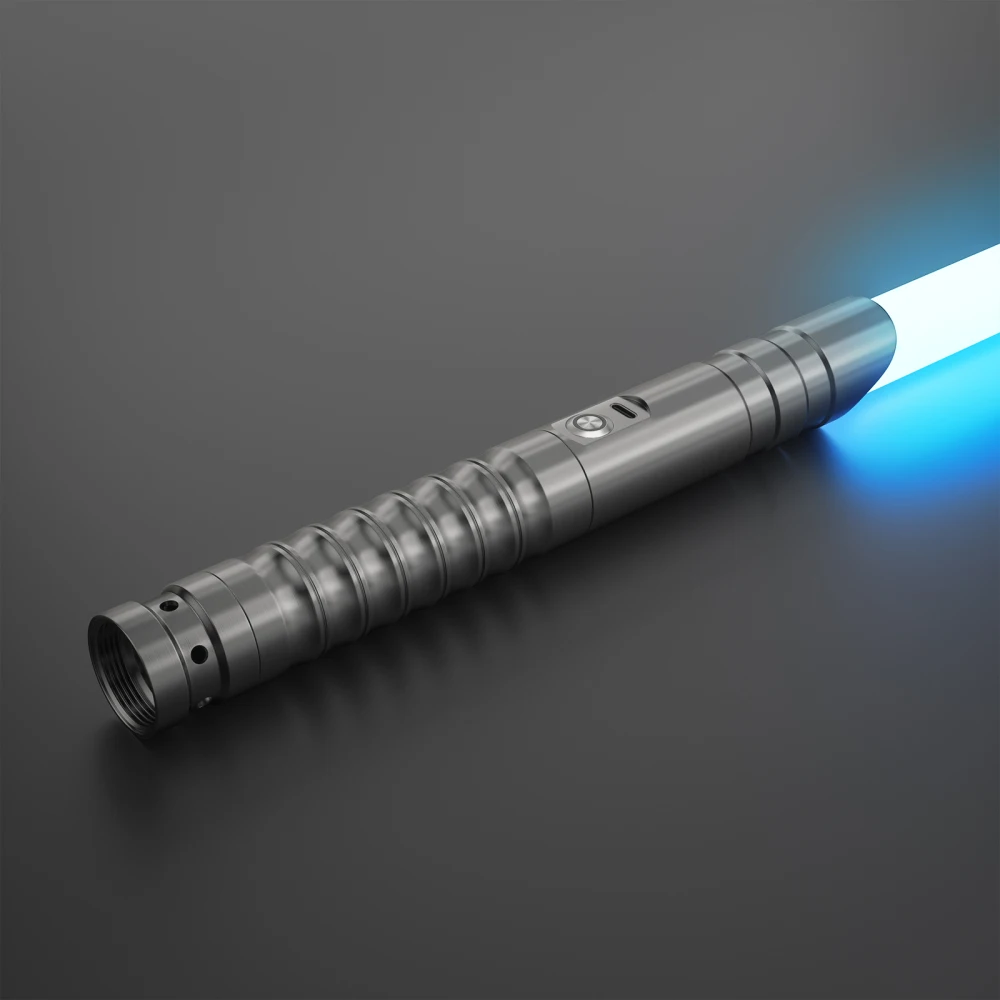 WANARICO RGB Smooth Swing Lightsaber Metal Handle Heavy Dueling 15 Colors Change Force 12 Sounds Blaster Laser Sword Toys