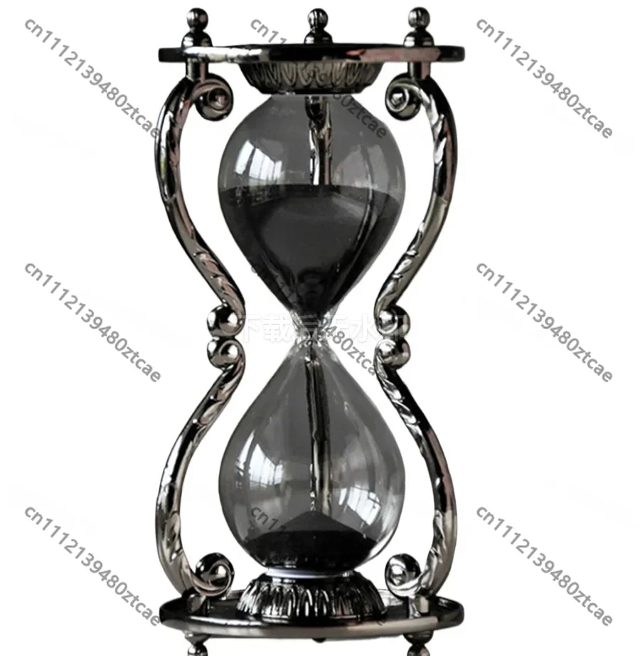 Metal 12 Constellations 30 Minutes Hourglass Timer, Creative Metal Sand Clock LFB890, Art Home Decor Ornament, Best Gift