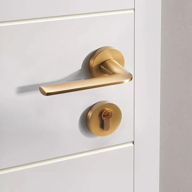 

Магнитный бесшумный замок для межкомнатных дверей из латуни, универсальный, для деревянных и раздвижных дверей, для ванной комнаты