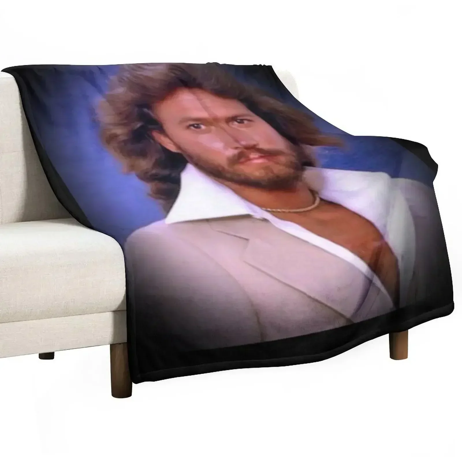 

Barry Gibb Throw Blanket Travel Blankets For Bed Luxury Blankets