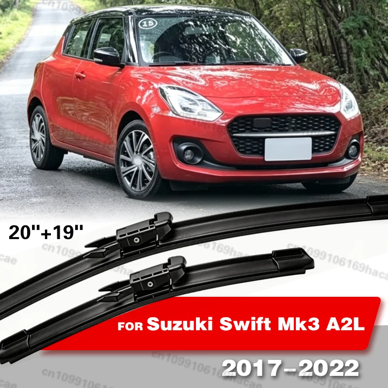 

2PCS Car Blade Windshield Rubber Wiper For Suzuki Swift Mk3 A2L 2017 2018 2019 2020 2021 2022 Cleaning Accessory 20"+19"