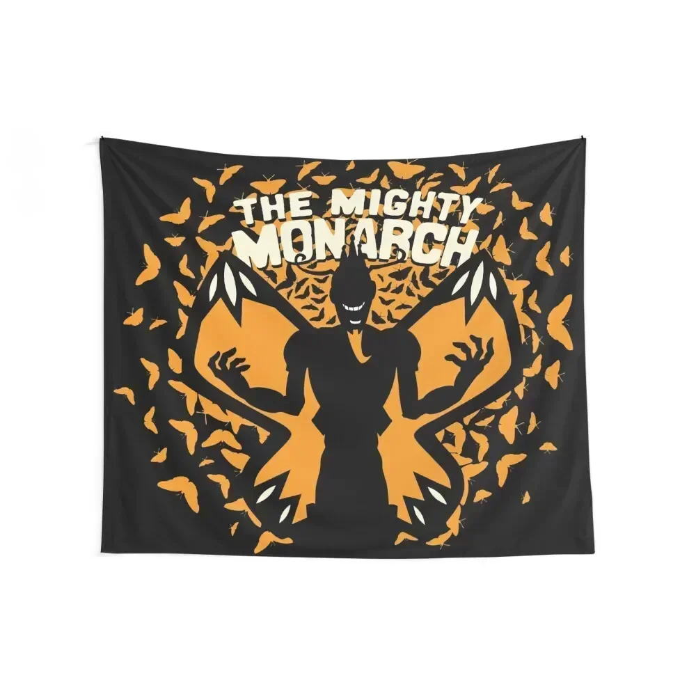 The Mighty Monarch - Venture Bros Team Monarch Tapestry Kawaii Room Decor Room Decor Aesthetic Funny Tapestry