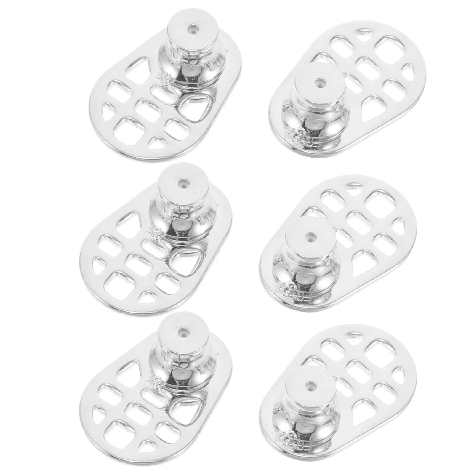 

6Pcs Earring Lifters Support Heavy Earring Backs Anti-Droop Locking Metal Stud Replacements Large Backings for Comfortable Wear