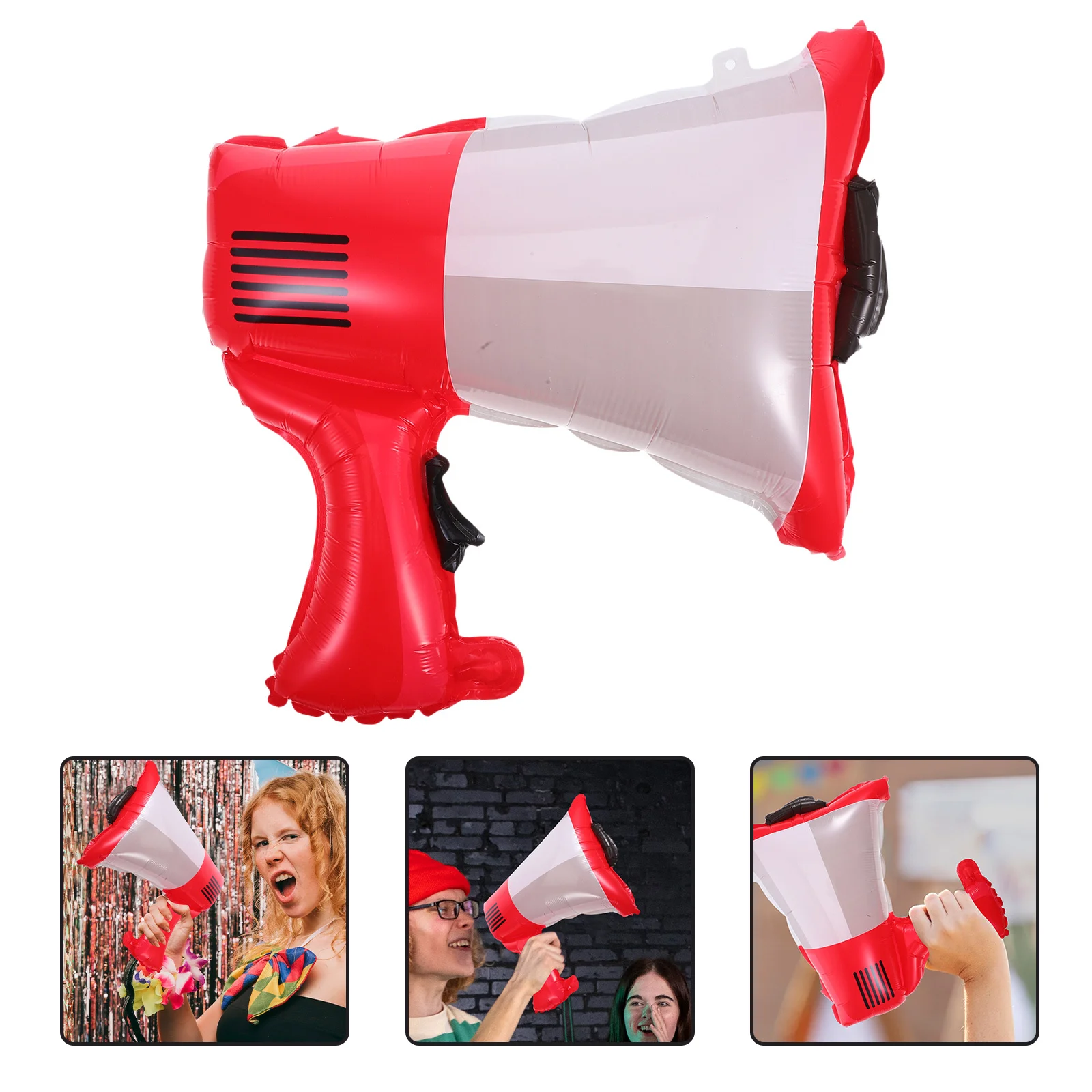 

3Pcs Bullhorn Foil Speaker Balloons 18 Inch Firefighter Party Decorations Firetruck Birthday Balloons Kids Party Favors Outdoor
