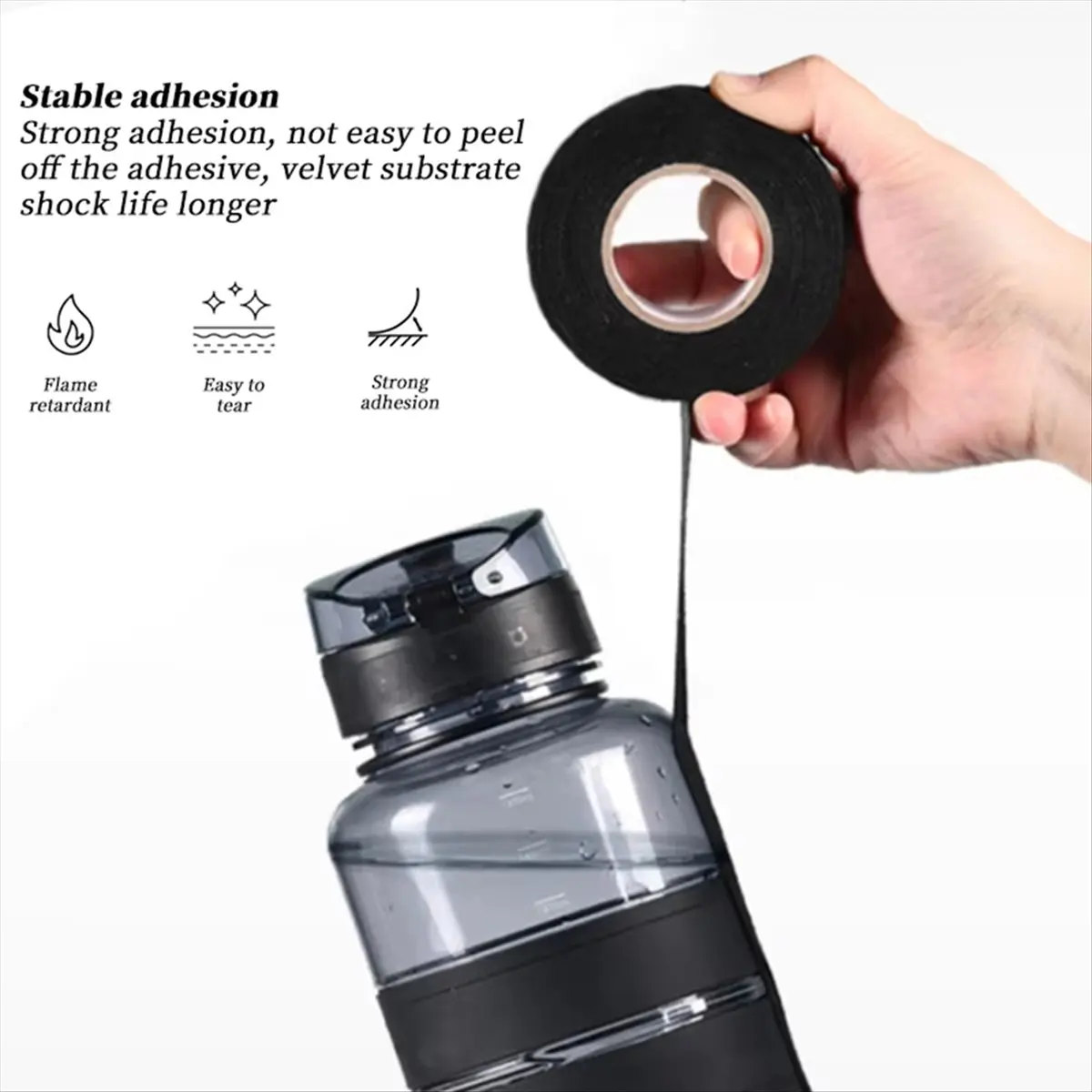 A25I Electrical Tape Heat- Harness Tape Automobile Cable Harness Cloth Tape Waterproof Protective Tape
