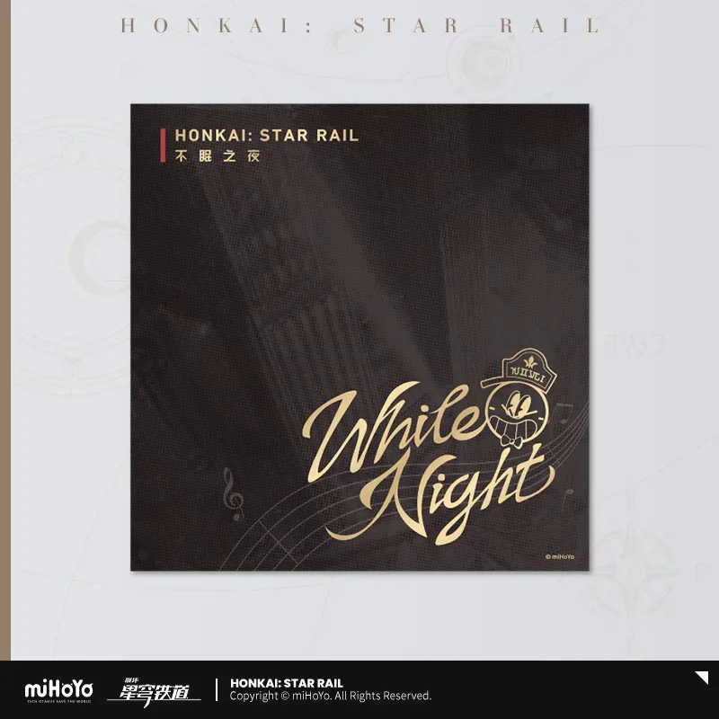 [Genuine] MiHoYo Official Honkai Star Rail Original Authentic WHITE NIGHT Physical CD Album Songs + Accompaniment Birthday Gift