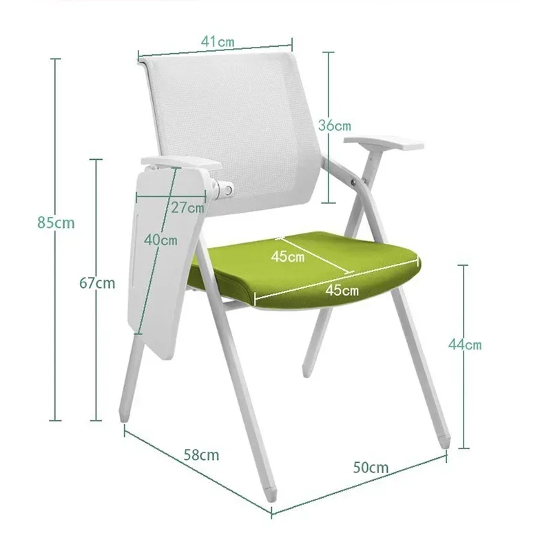 

Ergonomic Office Chair Foldable Writing Board Staff Chair Student Meeting Room Office Furniture