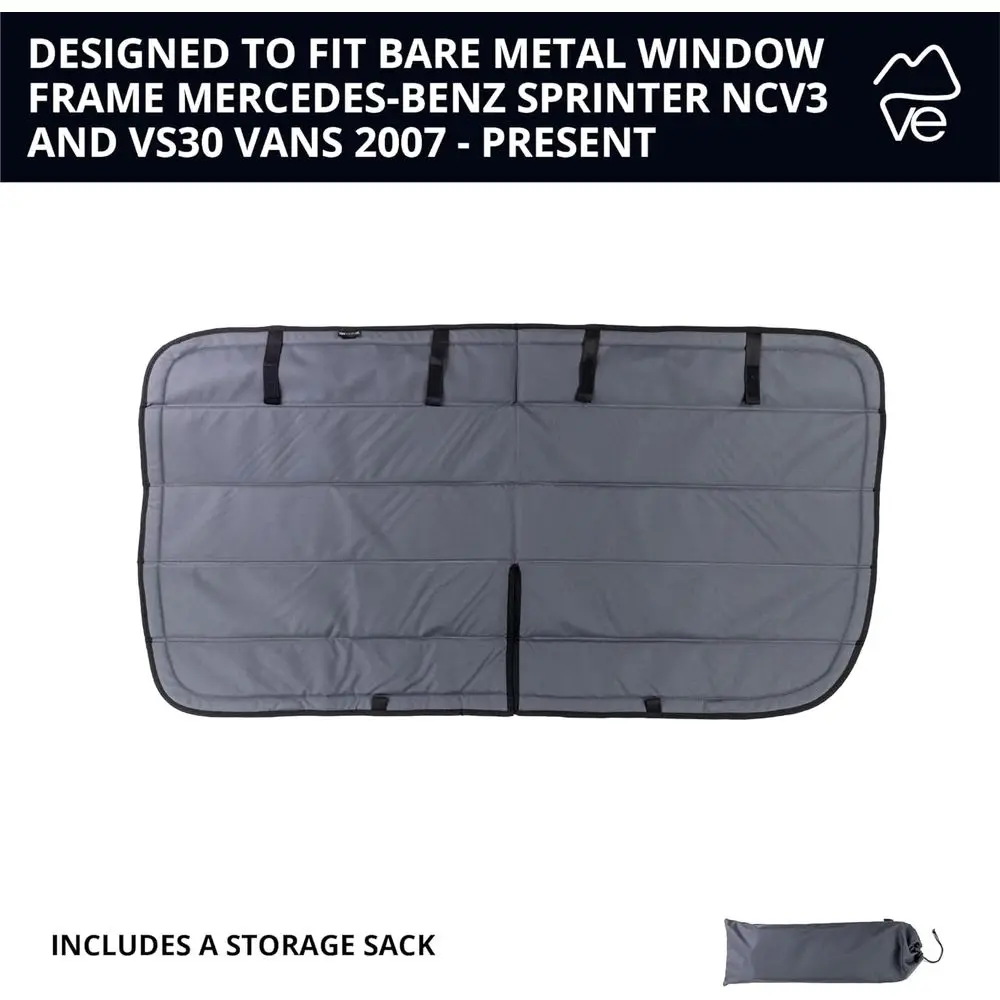 ستارة تعتيم معزولة مغناطيسية لنوافذ الطاقم Mercedes-Benz NCV3/VS30 (2007-تيار) - فحمي #5