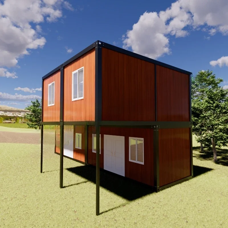 

Outdoor Internet celebrity bed and breakfast mobile activity room wood grain container house villa can be decorated Internet