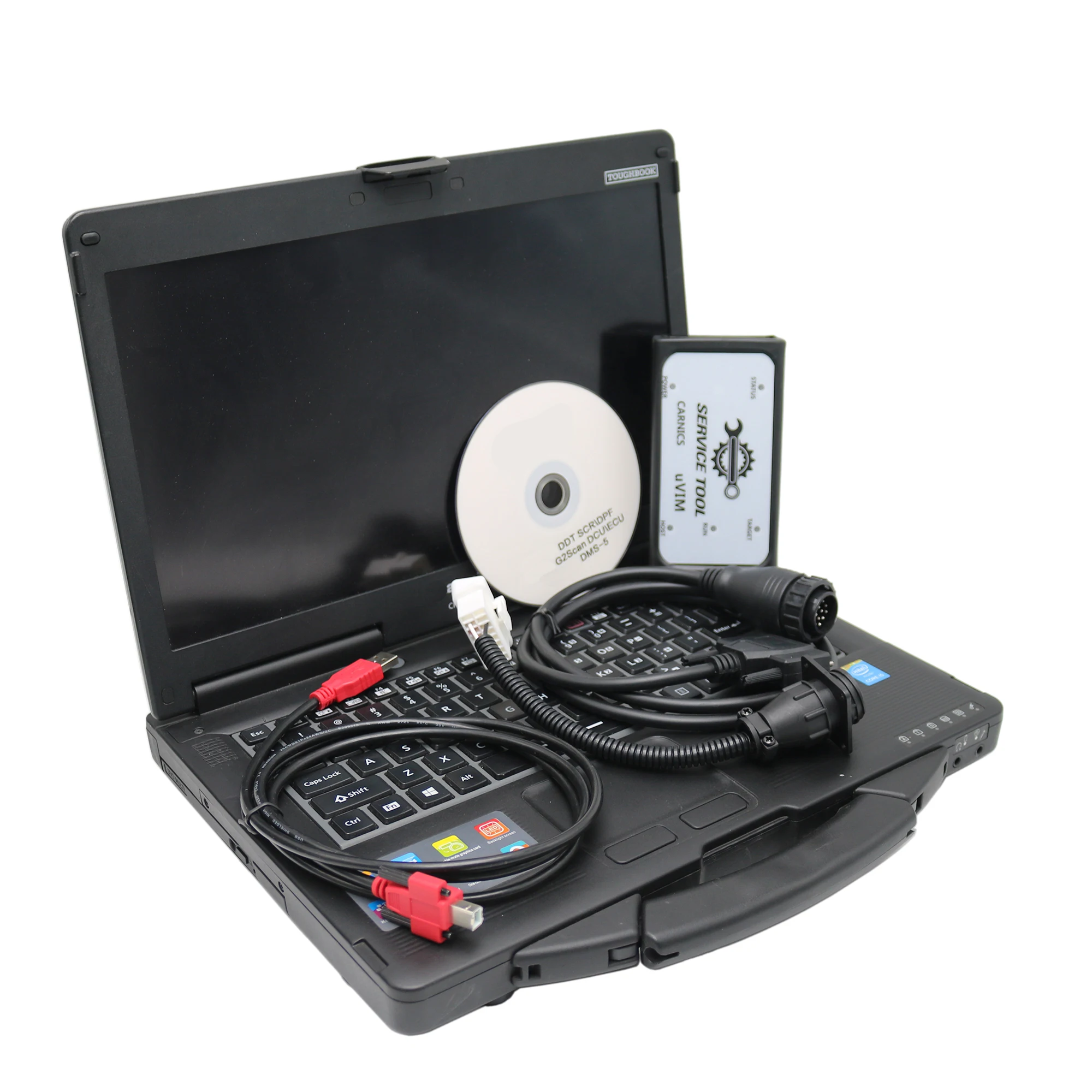 Diagnostic Scanner Tools kit For Doosan uvim OBD Heavy Duty Communication Interface with latest software and laptop CF53 or CF31