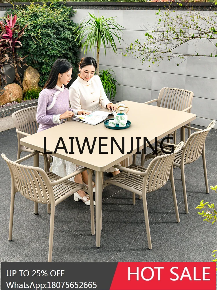 Outdoor Courtyard Garden Villa Leisure Simple Coffee Table Milk Tea Shop Outdoor Backrest Champagne Chair