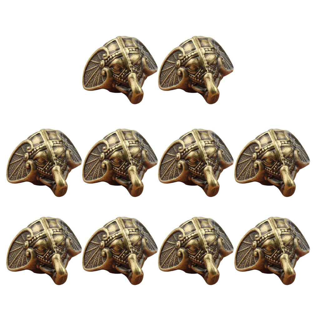 10 Pcs Trunk Base Foot Alloy Decorative Legs Fixing Support Vintage Jewelry Furniture Feet Pad Plastic