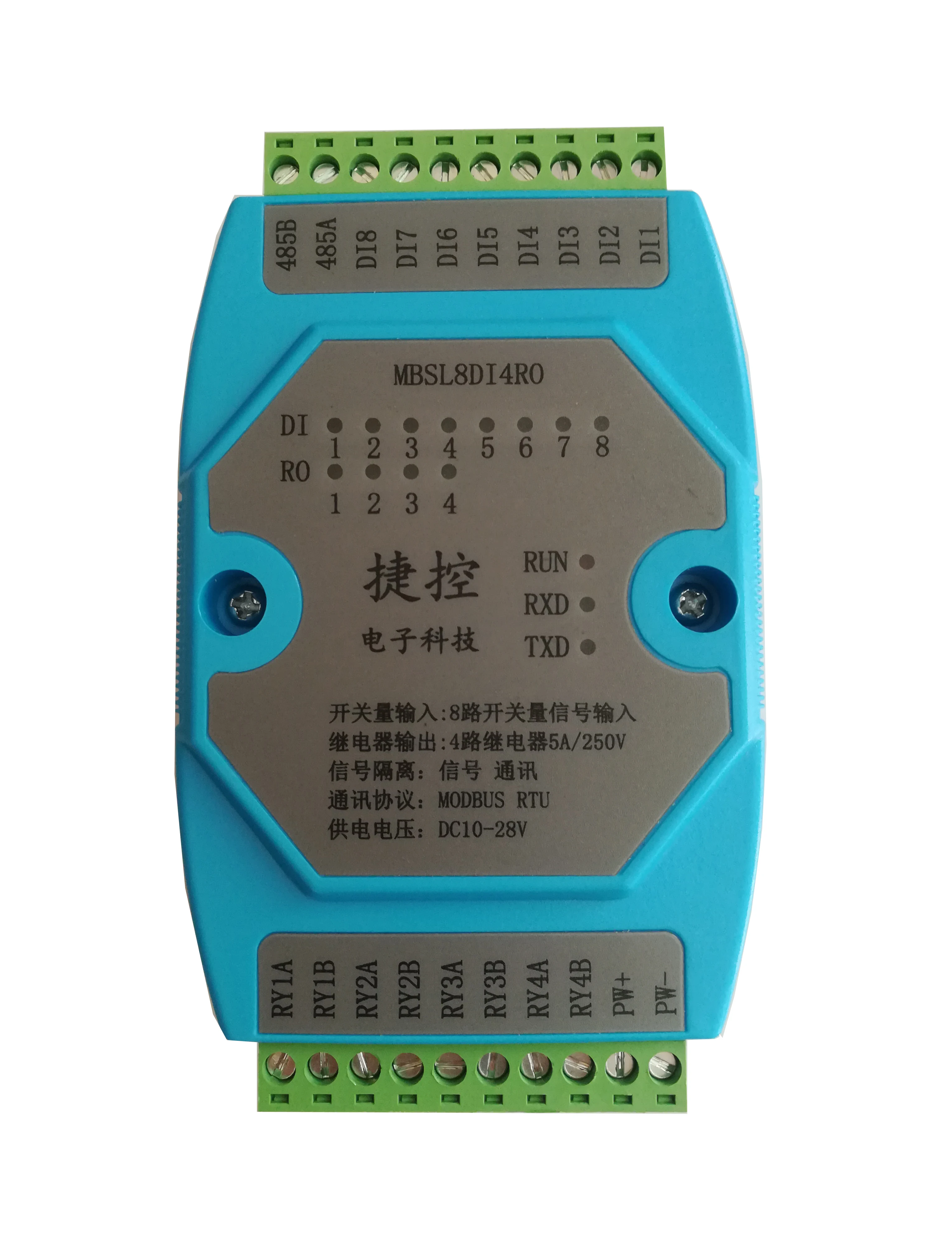 

Digital Input and Output Remote Io Acquisition Module ModbusRTU Communication RS485 Isolated Module Plc