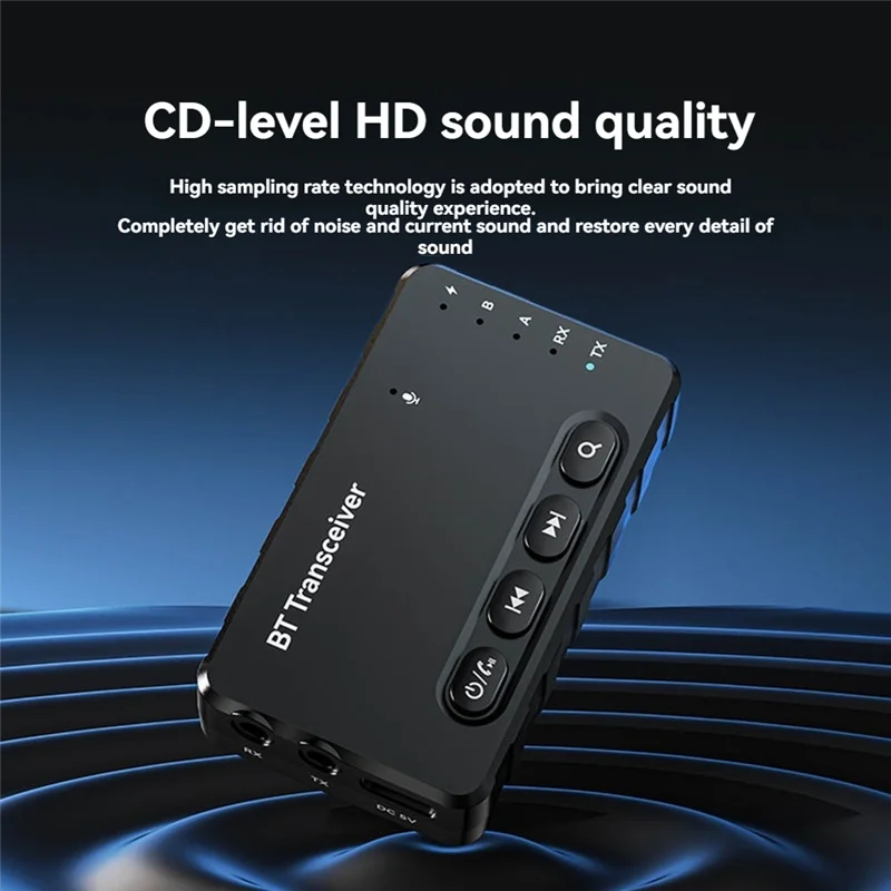 A10R Wireless Audio Adapter Bluetooth 5.2 Transmitter Receiver Lossless Bluetooth Adapter Connected To Car Audio Adapter