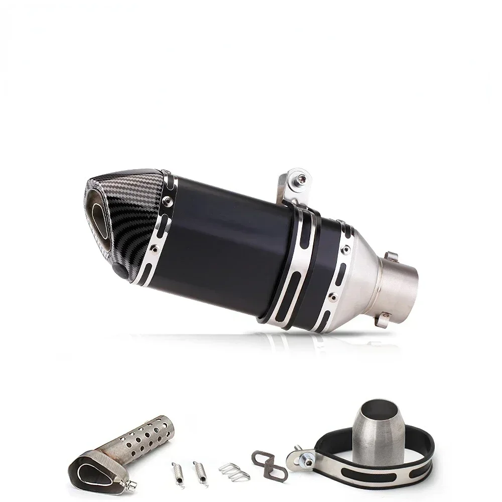 Tubo de escape da motocicleta 51 مللي متر com silenciador تعديل موتوكروس silenciador الفقرة Z400 250 R15 R3 sujeira دراجة الطرق غير الممهدة سكوتر