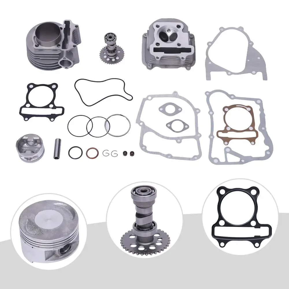 

GY6 150cc Big Bore Engine Rebuild Kit with Cylinder Head – 61mm Overhaul Kit for Scooters & ATVs