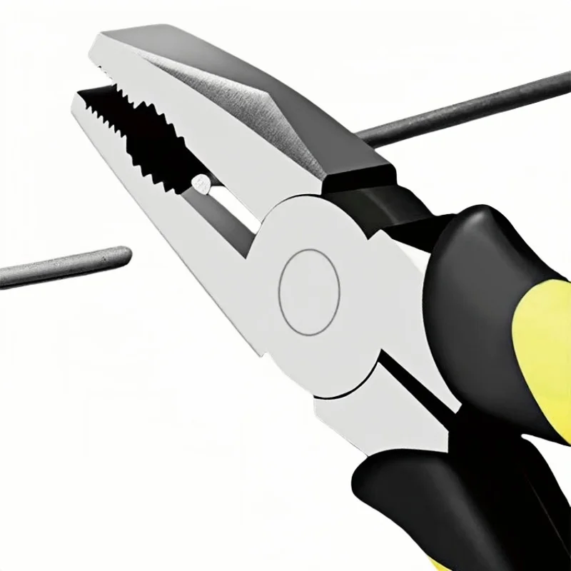 كماشة قطع الأسلاك الصناعية مقاس 8 بوصة - مجموعة أدوات متعددة الوظائف ذات صلابة عالية ومجموعة كماشة قطرية وإبرة الأنف