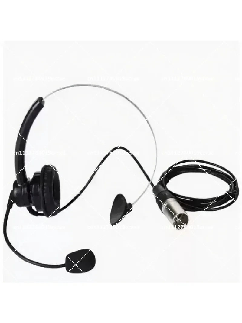 Lightweight Single Ear Headset with Electret Microphone for Clear Calls