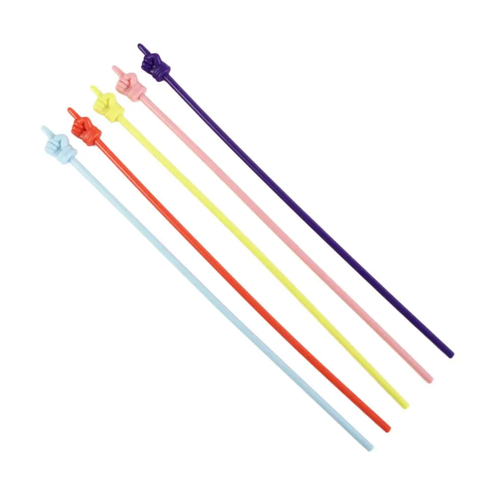 10Pcs/set Color Random Bendable Teaching Stick Smooth Colorful Finger Reading Stick No Burrs Hand Pointers Stick Blackboard