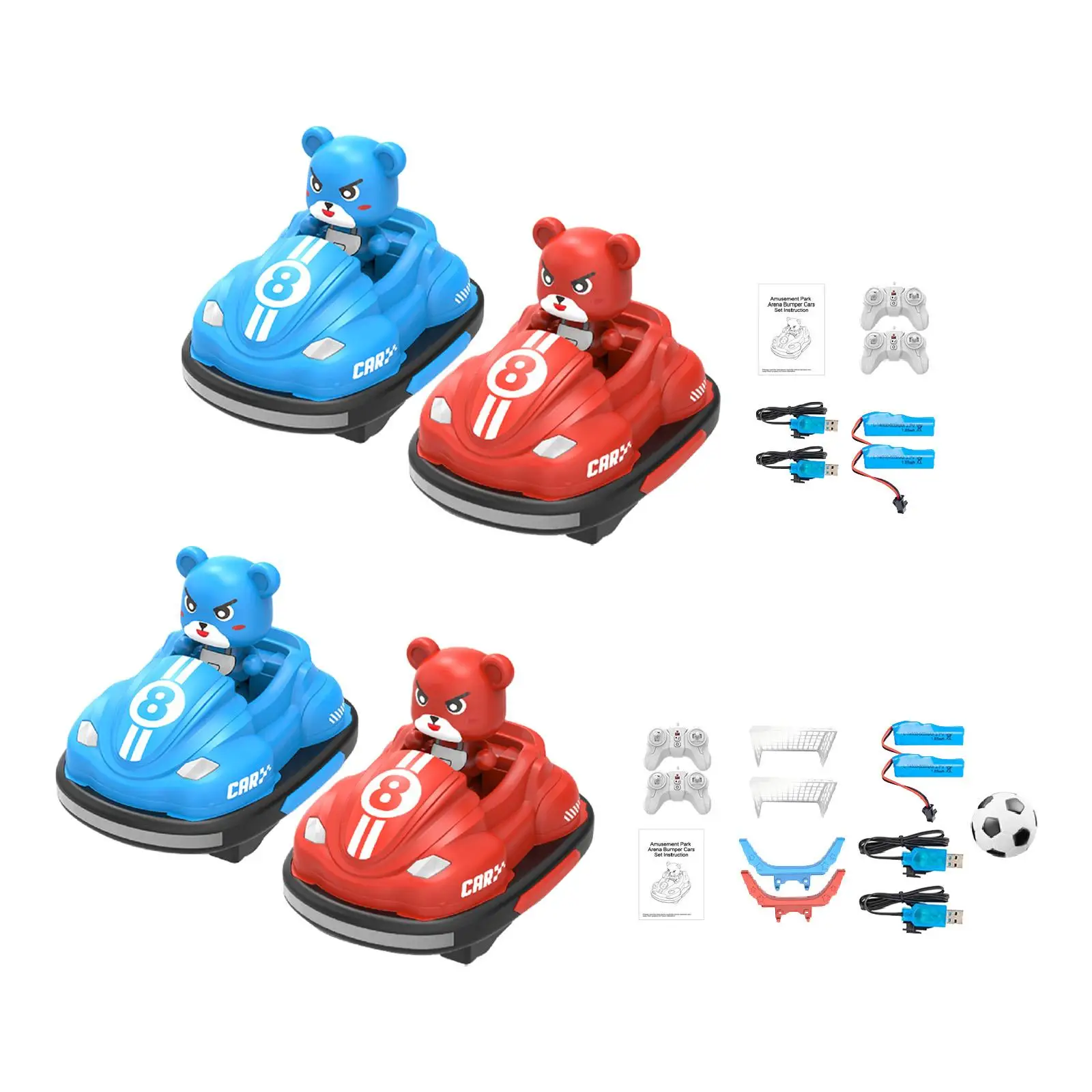 

Remote Control Bumper Cars with Music and Light for Boys Girls Ages 6 and up
